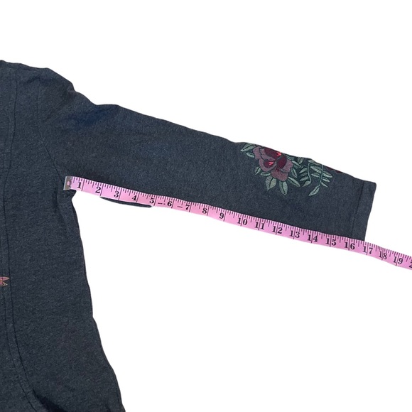 Sundance Gray Floral Embroidered Long Jacket - Picture 10 of 10